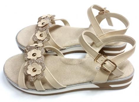 Босоножки р.31-36 (три цветка)