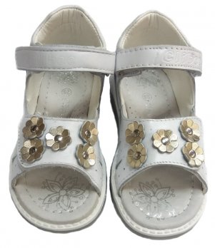 Сандалі Clibee р.21-26 сірі, п'ять квіток