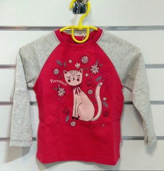 Футболка для девочки (р.74-140) ФБ581 Bembi