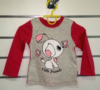 Футболка для девочки (р.74-140) ФБ509 Bembi