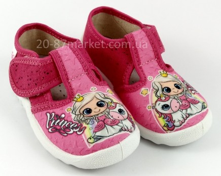 Тапочки для девочки, цвет розовый Даша, Princess