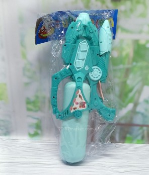 Водяной пистолет, встроеный насос, зелёный