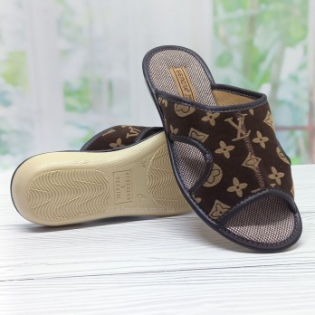 Женские домашние тапочки Белста, коричневые