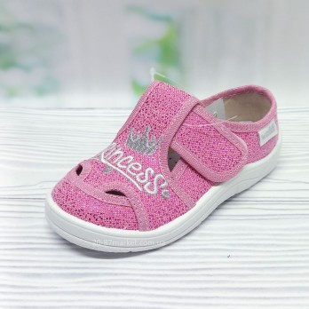 Детские тапочки Валди, розовые, для девочки