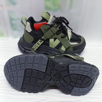 Стильные детские кроссовки, хаки, для девочки,  Apawwa