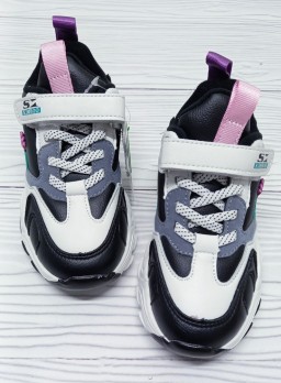 Детские кроссовки для девочки, застёжка на липучках, Kimboo