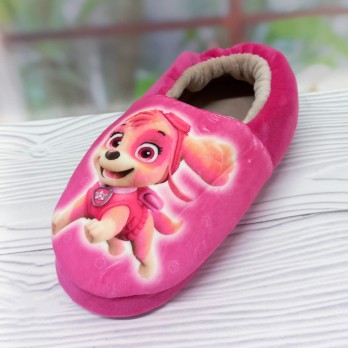 Детские тапочки Валди, домашние, для девочки, принт: щенячий патруль Либерти, розовые