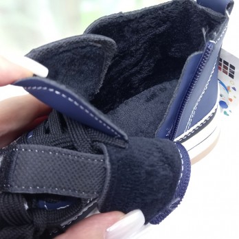 Детские демисезонные ботинки, подкладка флис,