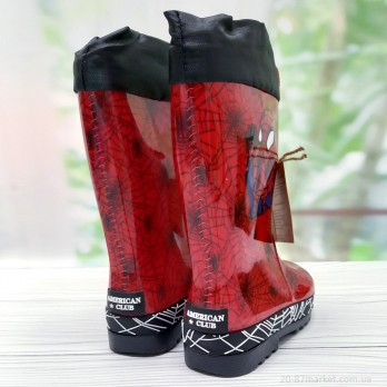 красные детские сапоги для мальчика