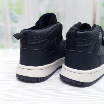 Детские кроссовки хайтопы на липучках Paliament виз с зади