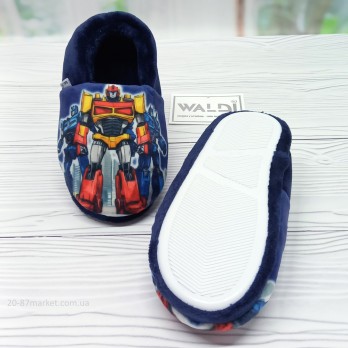 Детские синие тапочки для мальчика, Waldi