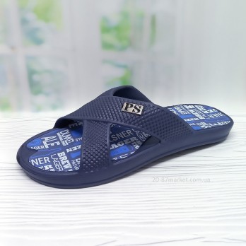 Шлёпанцы мужские, синие, тм Прогресс