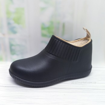 Галоши садовые женские утеплённые, тм Даго Стиль чёрные