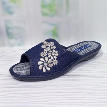 Женские домашние тапочки, тм Белста, синие джинс