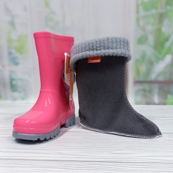 Детские резиновые сапоги для девочки