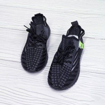 Кроссовки для мальчика весна-лето, BBT чёрные