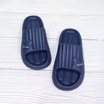 Женские шлёпки TapMal, синие, медвежёнок