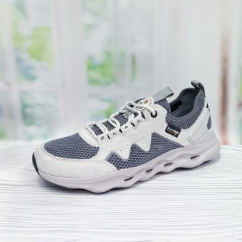 Белые мужские кроссовки, сетка, летние.