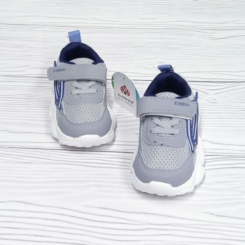 Детские серые кроссовки для мальчика, сетка