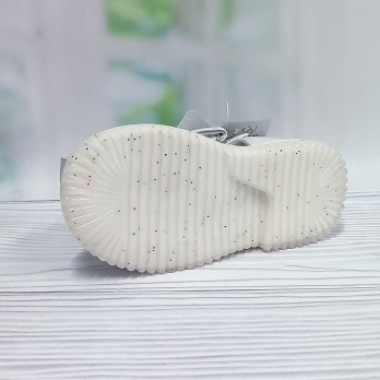 Босоножки для девочки, белая подошва ПВХ