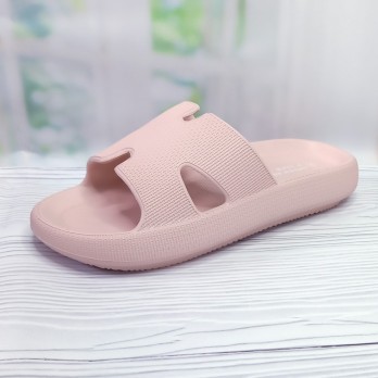 Шлёпанцы женские пудровые, р.37-41, тм American Club, лёгкие