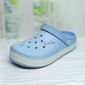 Кроксы сабо женские, тм Dago Style, голубые