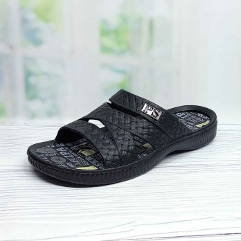 Чёрные мужские шлёпанцы тм Progress