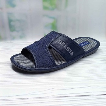 Мужские домашние тапочки Белста, открытые синие