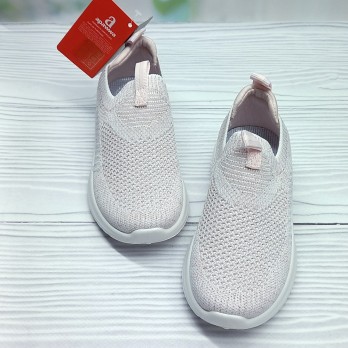 кроссовки слипоны розовые, сетка, для девочки