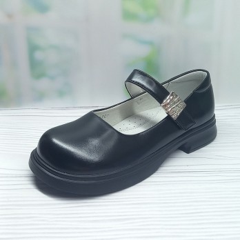 Детские туфли для девочки, тм Apawwa, чёрные