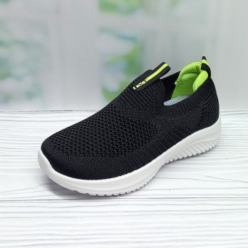 Кроссовки детские для мальчика, тм Apawwa, чёрные текстильные