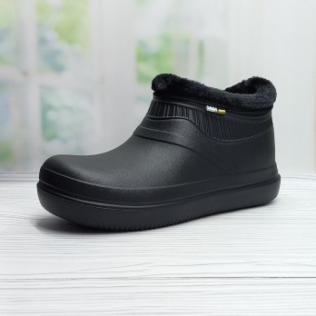 Галоши женские садовые утеплённые, тм Даго Стиль чёрные