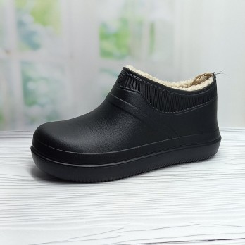 Галоши садовые женские утеплённые, тм Dago Style, чёрные