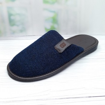 Мужские комнатные тапочки из шерсти Белста, синие