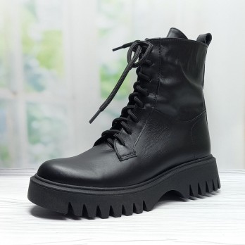 Зимние подростковые ботинки для девочки, тм Arto чёрные