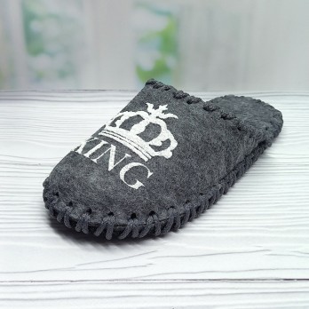 Фетровые комнатные тапочки, Vends серые