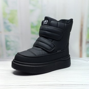 Детские зимние сапоги для девочки Bi&Ki чёрные