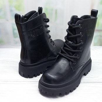 Детские зимние ботинки для девочки, тм  Clibee, цвет чёрный.