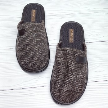 Мужские комнатные тапочки, коричневые, Белста