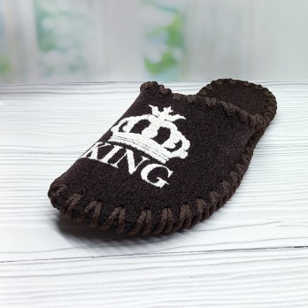 Мужские фетровые тапочки, Vends коричневые