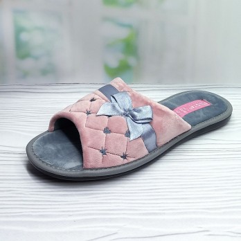 Женские велюровые тапочки Белста, розовые