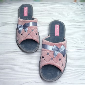 Женские тапочки велюровые