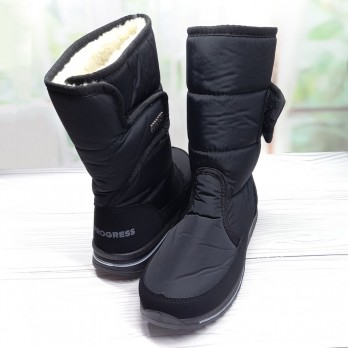 Зимние женские сапоги, тм Прогресс, чёрные