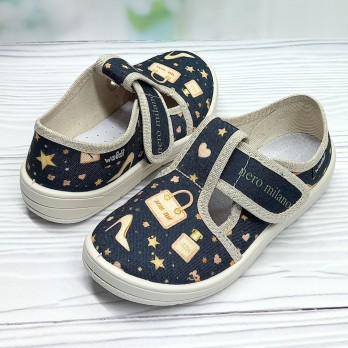 Детские тапочки для девочки, застёжка на липучке.