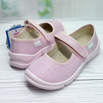 Детские домашние тапочки тм Белста, розовые, для девочки, розовая подошва