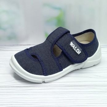 Детские текстильные тапочки Waldi для мальчика, синие