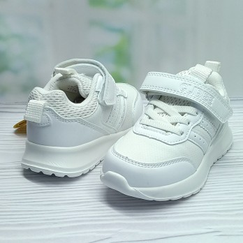 Белые детские кроссовки, для девочки.