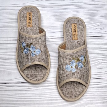 Женские домашние тапочки Белста, бежевые.