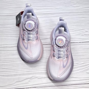 Детские кроссовки для девочки, фиолетовые, Apawwa, система быстрой шнуровки.