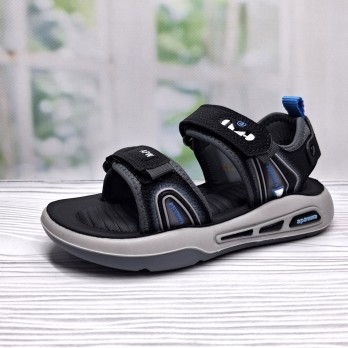 Сандалии для мальчика текстильные подростковые, тм Apawwa чёрные